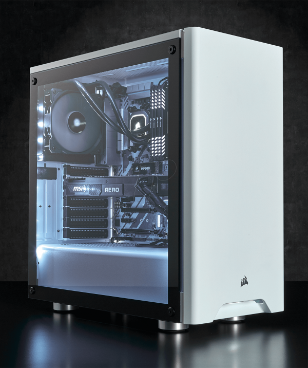 CASE CORSAIR CARBIDE SERIES 275R WHITE MID TOWER - Imagen 5