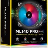 FAN CORSAIR KIT 2 ML140 PRO RGB PWM PREMIUM / LIGHTING NODE PRO - Imagen 2