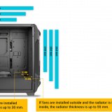 CASE ANTEC DF600 FLUX ARGB, 5 FANS - Imagen 5