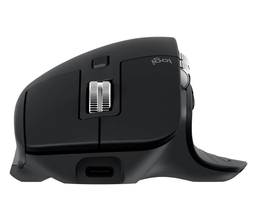 MOUSE LOGITECH MX MASTER 3 WIRELESS BLACK/SILVER - Imagen 2