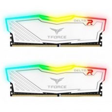 MEMORIA RAM TEAMGROUP T-FORCE DELTA RGB 16GB(2X8GB) DDR4 3600MHZ CL18 WHITE