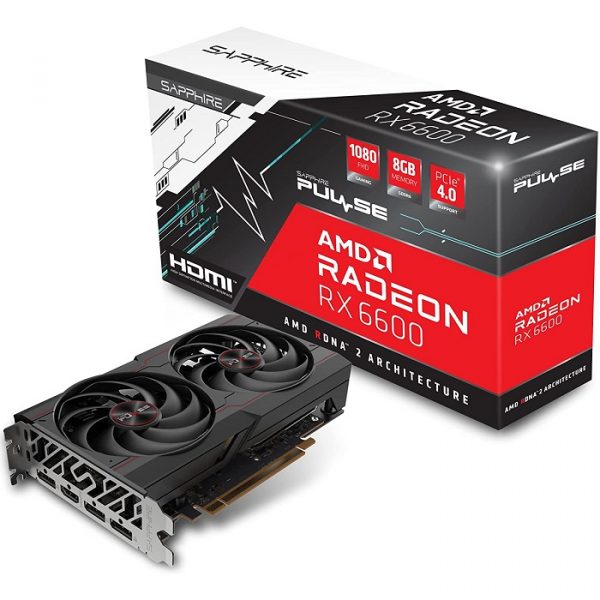 TARJETA DE VIDEO SAPPHIRE RX 6600 SAPPHIRE PULSE 8GB GDDR6