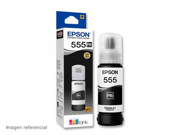 TINTA EPSON 555 70ML COLOR NEGRO