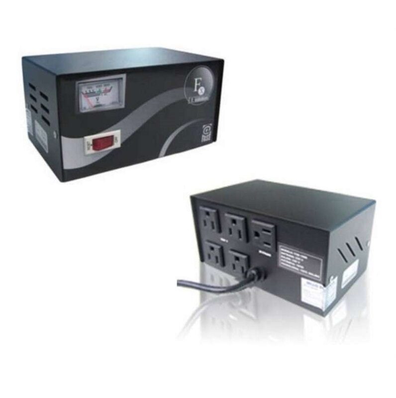 ESTABILIZADOR ELISE - FASE FXE-10 SÓLIDO 1.0KVA 4 TOMAS A 220VAC 1 TOMA BY-PASS