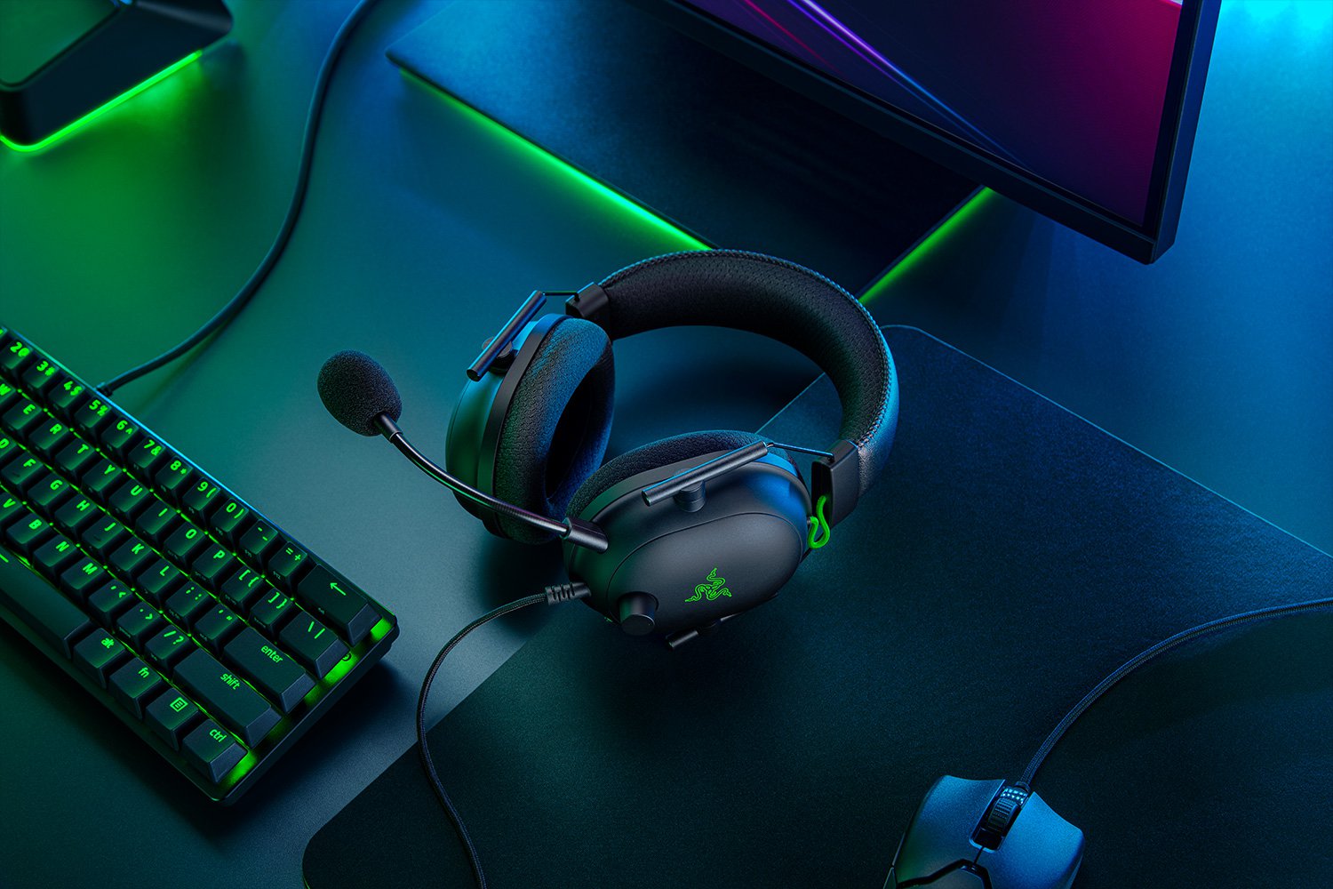 AURICULAR RAZER BLACKSHARK V2 MULTI-PLATFORM THX BLACK - Imagen 2