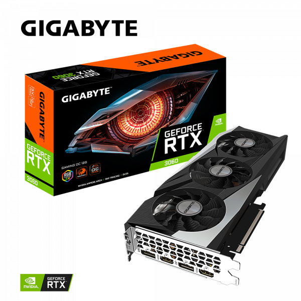 TARJETA DE VIDEO GIGABYTE RTX 3060 GAMING OC 12GB GDDR6