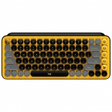 TECLADO LOGITECH POP KEYS MULTI-DEVICE WIRELESS/BT BLACK/YELLOW