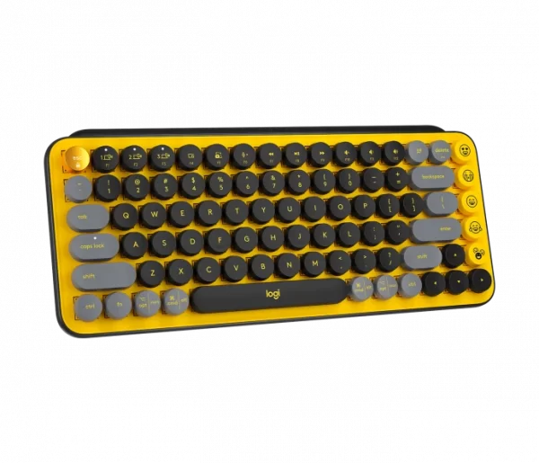 TECLADO LOGITECH POP KEYS MULTI-DEVICE WIRELESS/BT BLACK/YELLOW - Imagen 3