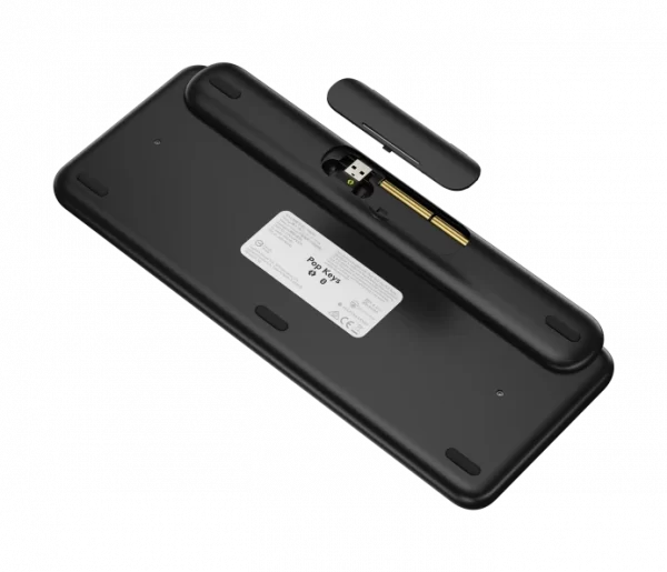 TECLADO LOGITECH POP KEYS MULTI-DEVICE WIRELESS/BT BLACK/YELLOW - Imagen 4