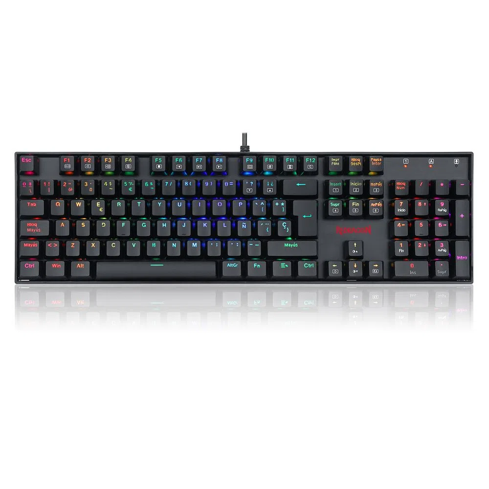 TECLADO MECÁNICO REDRAGON K551 RGB MITRA BLACK - SWITCH RED