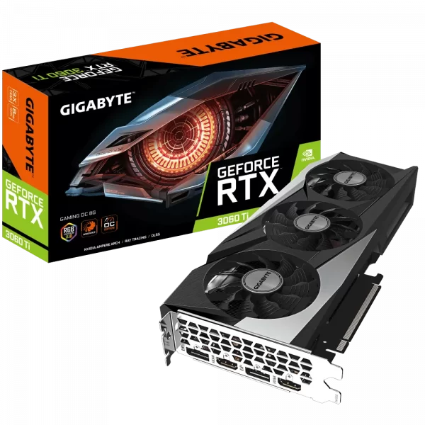 TARJETA DE VIDEO GIGABYTE RTX 3060 TI GAMING OC 8GB GDDR6
