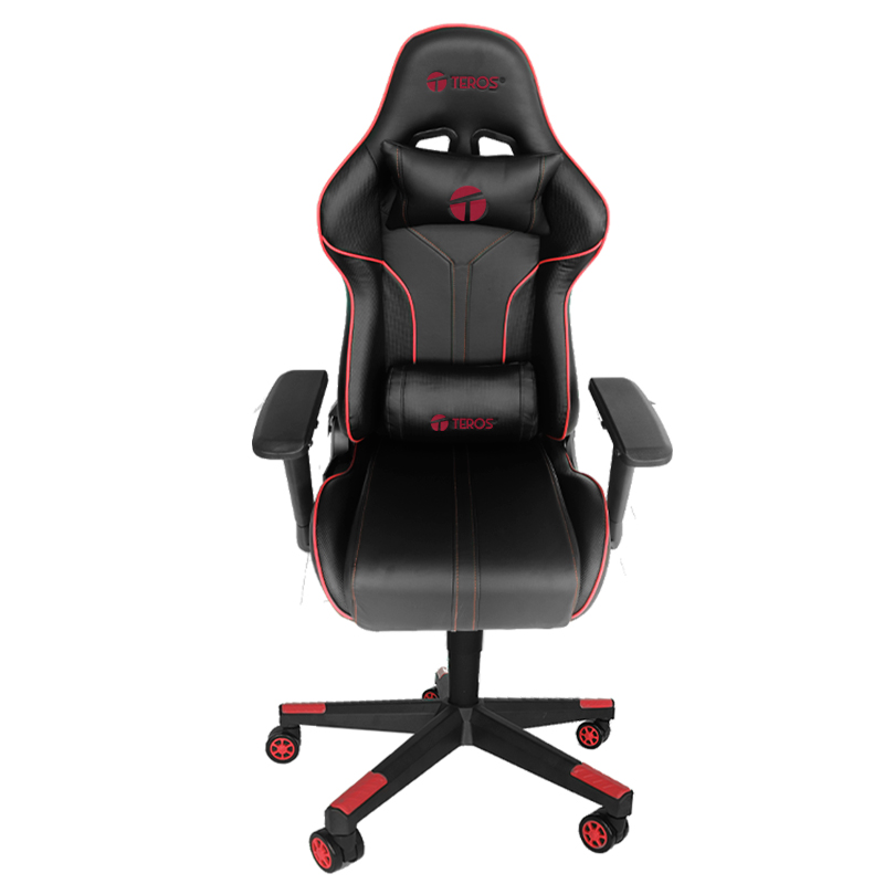 SILLA TEROS TE8122R GAMER PREMIUM CLASE 4 / INCLINACION 180°, REPOSA BRAZOS 4D