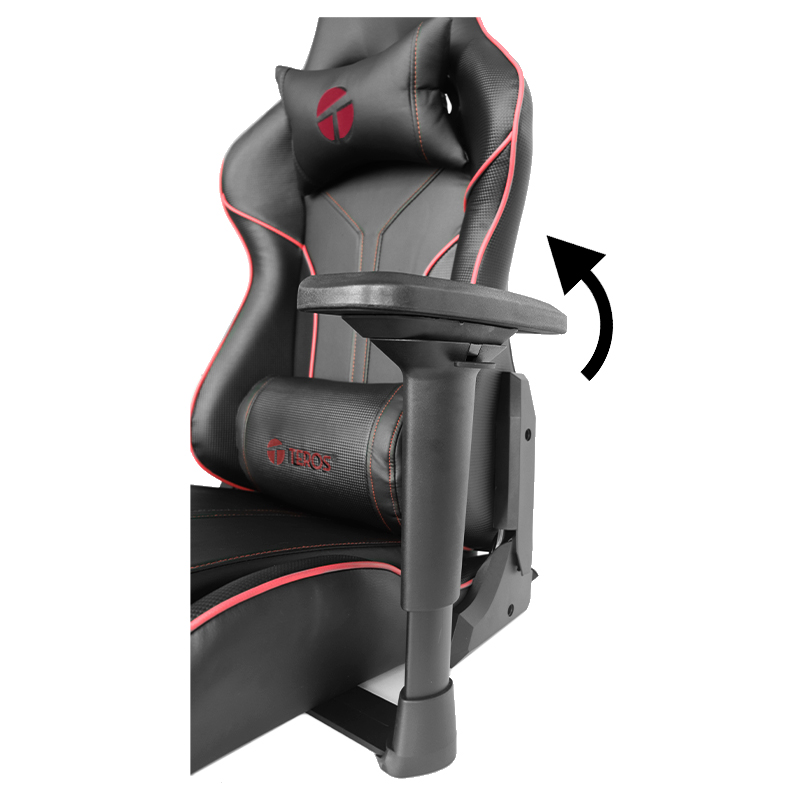 SILLA TEROS TE8122R GAMER PREMIUM CLASE 4 / INCLINACION 180°, REPOSA BRAZOS 4D - Imagen 3