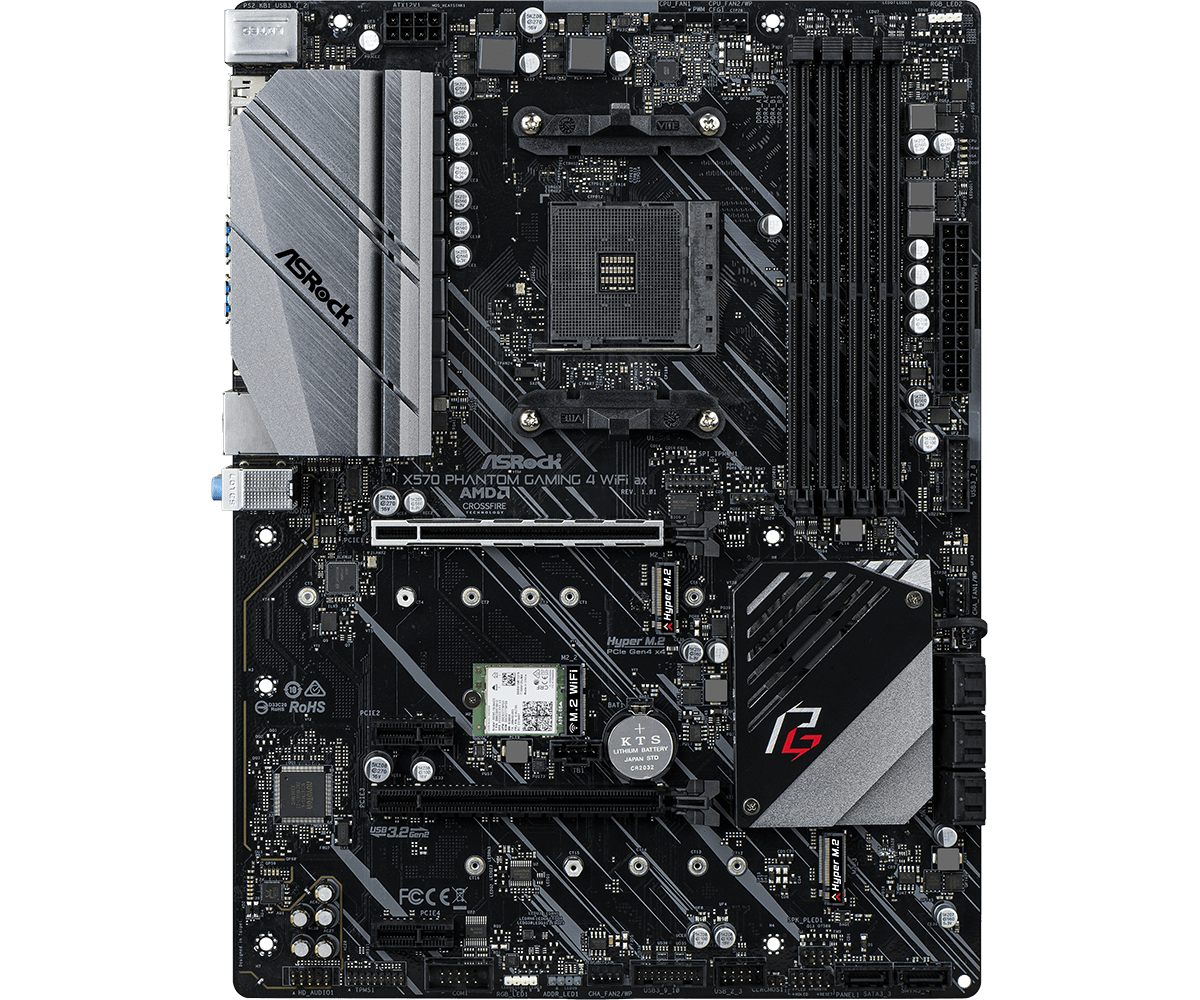 PLACA MADRE ASROCK PHANTOM GAMING 4 WIFI AX AM4 - Imagen 2
