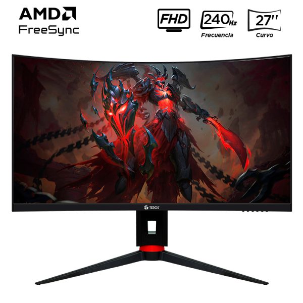 MONITOR TEROS TE-2764G 27" VA FHD 240HZ 1MS CURVO ADAPTIVESYNC