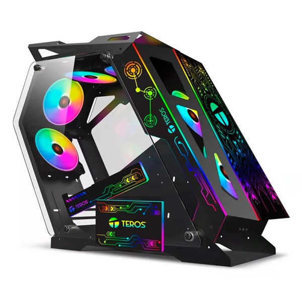 CASE TEROS TE1312 BLACK ARGB / 6 FANS