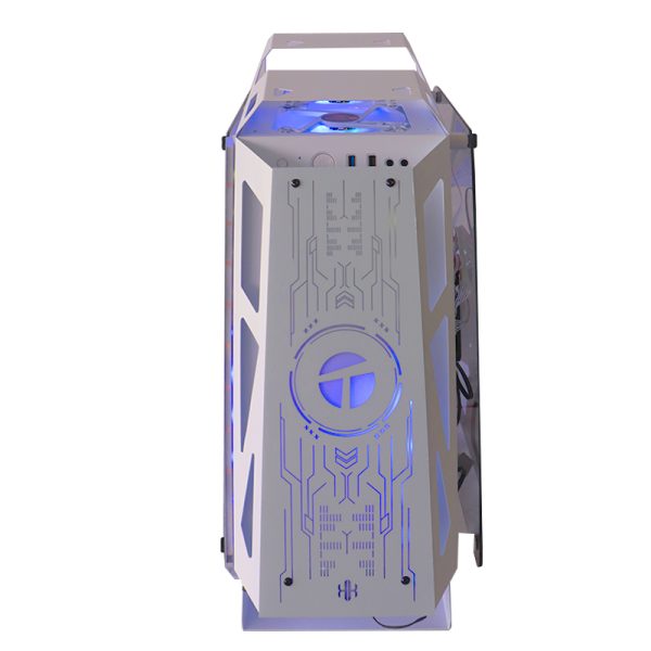 CASE TEROS TE1311 WHITE ARGB / 6 FANS - Imagen 2