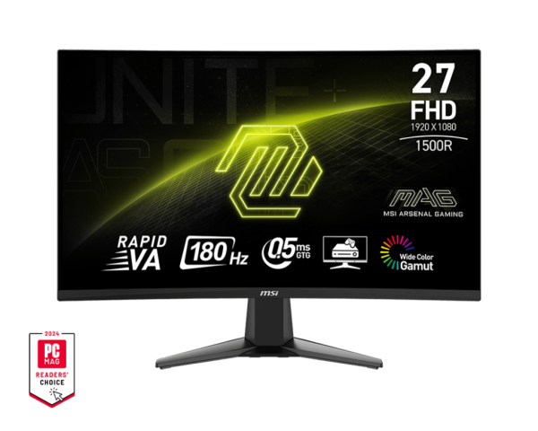 MONITOR MSI MAG 27C6F 27" FHD RAPID VA 180HZ 0.5MS ADAPTIVE-SYNC CURVO