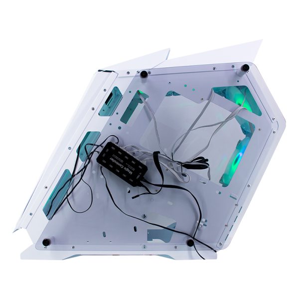 CASE TEROS TE-1316G MID TOWER ARGB - WHITE - Imagen 3