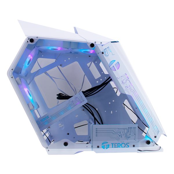 CASE TEROS TE-1316G MID TOWER ARGB - WHITE - Imagen 2
