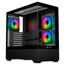 CASE ANTRYX FX 740 BLACK ARGB FAN X3 USB TIPO-C