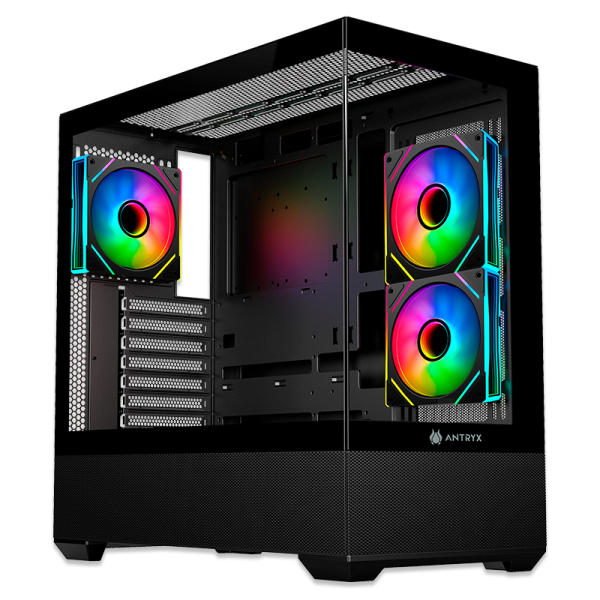 CASE ANTRYX FX 740 BLACK ARGB FAN X3 USB TIPO-C
