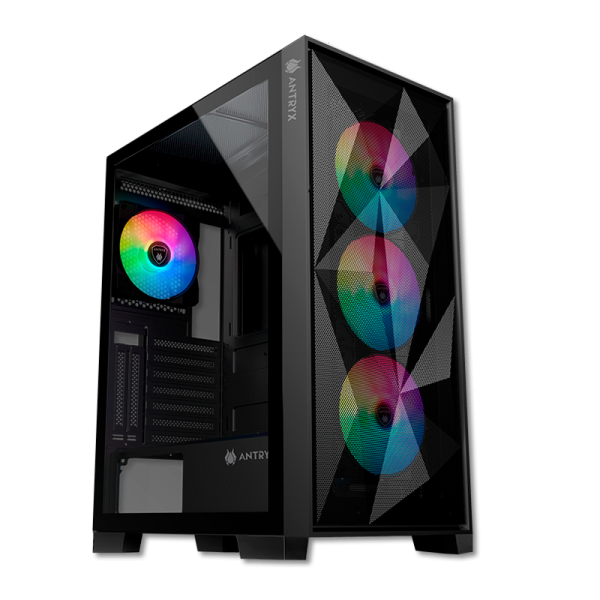 CASE ANTRYX RX-250 FRGB FAN X4 VIDRIO TEMPLADO