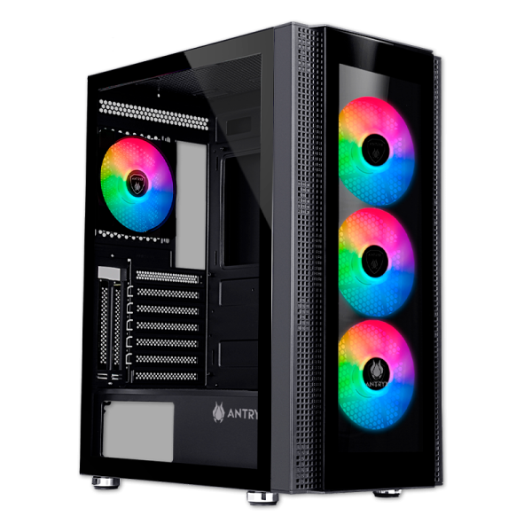 CASE ANTRYX RX-260 BLACK FRGB FAN X4 VIDRIO TEMPLADO