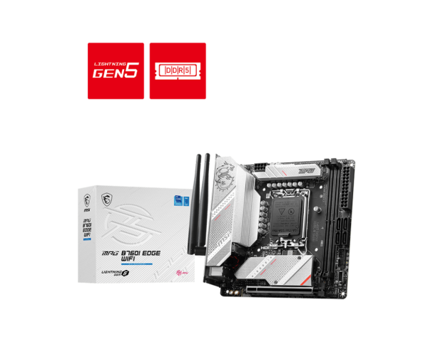 PLACA MADRE MSI MPG B760I EDGE WIFI DDR5 LGA1700 / ITX