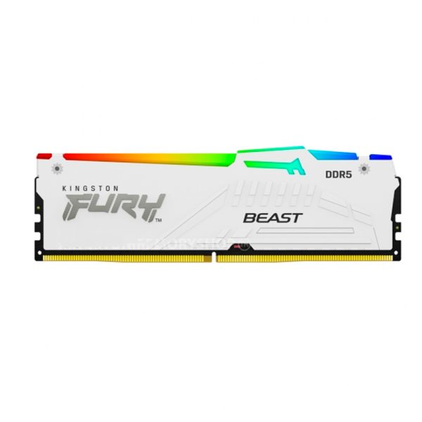 MEMORIA RAM KINGSTON FURY RGB WHITE 16GB DDR5 6000MHZ CL36
