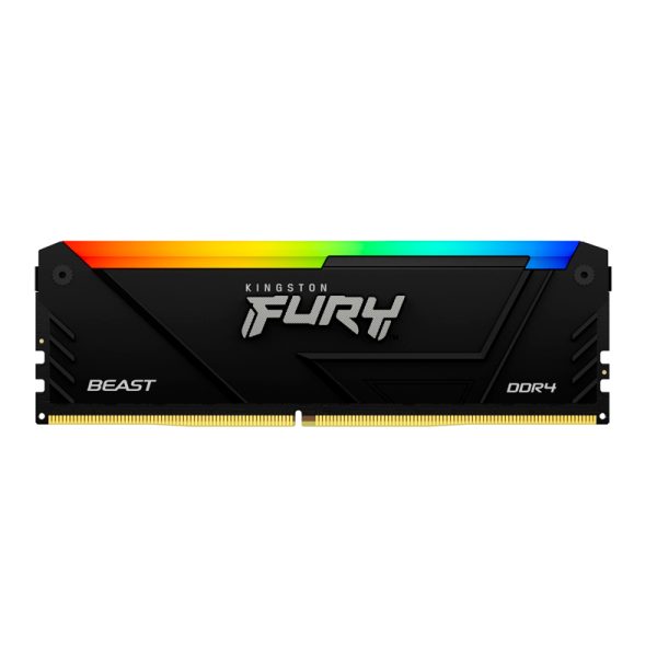 MEMORIA KINGSTON FURY BEAST RGB BLACK 16GB DDR4 3600MHZ CL18