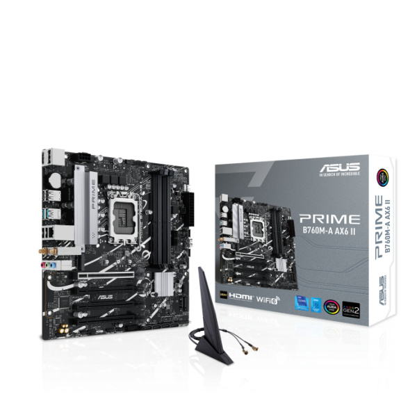 PLACA MADRE ASUS PRIME B760M-A AX6 II DDR5 LGA1700