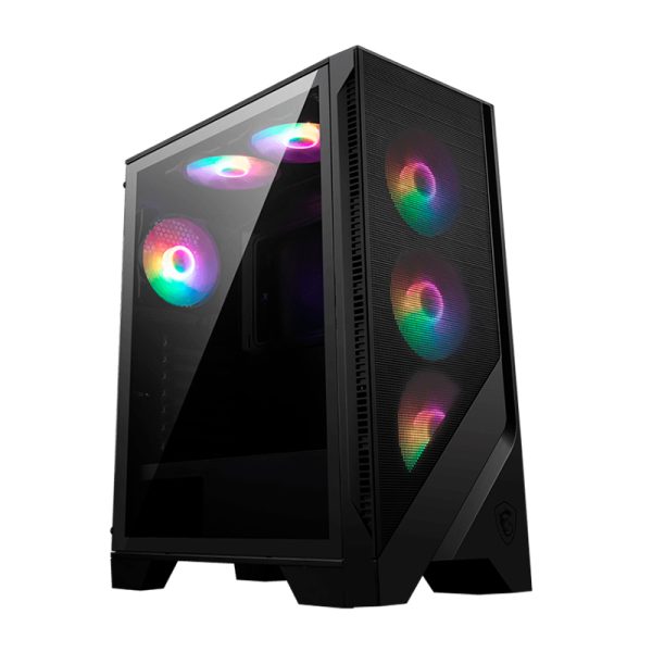 CASE CON FUENTE MSI MAG FORGE 120A AIRFLOW 6 FANS / 650W 80+ BRONZE