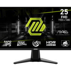 MONITOR MSI MAG 255F E20 25" RAPID IPS FHD 200MZ 0.5MS FREESYNC PREMIUM