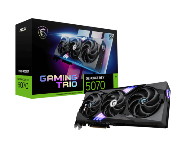 TARJETA DE VIDEO MSI RTX 5070 12GB GAMING TRIO GDDR7