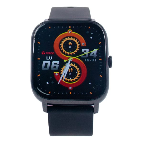 SMARTWATCH TEROS TE-8084N, 1.85" AMOLED, IP68, BLUETOOTH 5.3, NEGRO