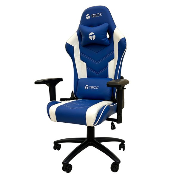 SILLA TEROS TE-8126B AZUL Y BLANCO