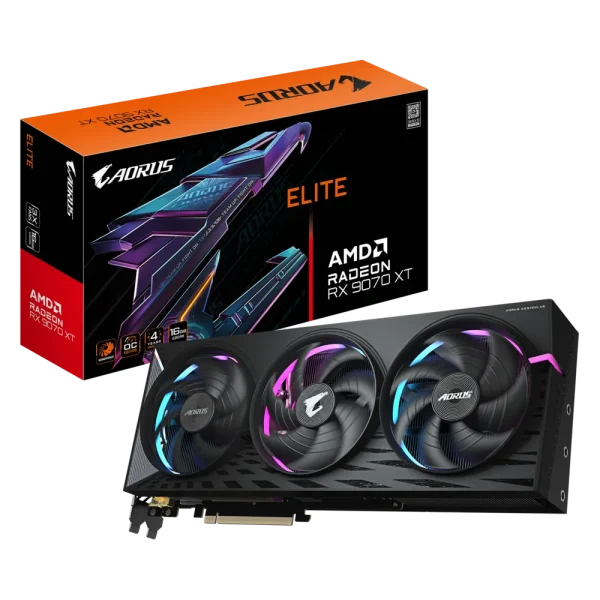 TARJETA DE VIDEO AORUS RX 9070 XT ELITE 16GB GDDR6