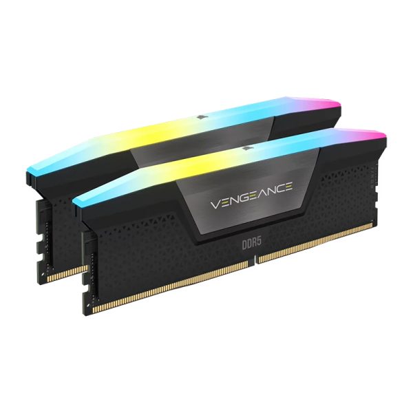MEMORIA RAM CORSAIR VENGEANCE RGB 32GB (2X16GB) DDR5 6400MHZ COLOR BLACK
