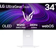 MONITOR LG ULTRAGEAR 34GX90SA-W 34" OLED WQHD 240HZ 0.03MS G-SYNC / FREESYNC PREMIUM / CURVO / ALTAVOCEZ