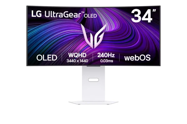 MONITOR LG ULTRAGEAR 34GX90SA-W 34" OLED WQHD 240HZ 0.03MS G-SYNC / FREESYNC PREMIUM / CURVO / ALTAVOCEZ