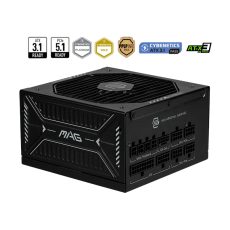 FUENTE DE PODER MSI MAG A1000GLS PCIE5 1000W +1000W GOLD FULL MODULAR PCIe 5
