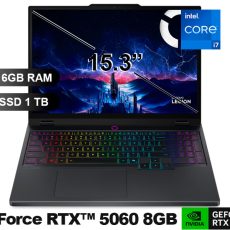 LAPTOP LENOVO LEGION 5 15IRX10 15.3" WUXGA IPS CORE I7-13650HX / RAM 16GB DDR5 / SSD 1TB SSD GEN 4 / RTX 5060 8GB / FREEDOS