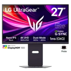 MONITOR LG ULTRAGEAR 27G850A-B 27" NANO IPS UHD 4K 240HZ - 480HZ - 1MS G-SYNC / FREESYNC PREMIUM PRO